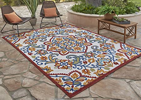 Amazon.com: Gertmenian 21611 Indoor Outdoor Rugs Patio Area Carpet .