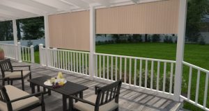 Outdoor Roller Shades and Exterior Roll Up Patio Shades - Coolar