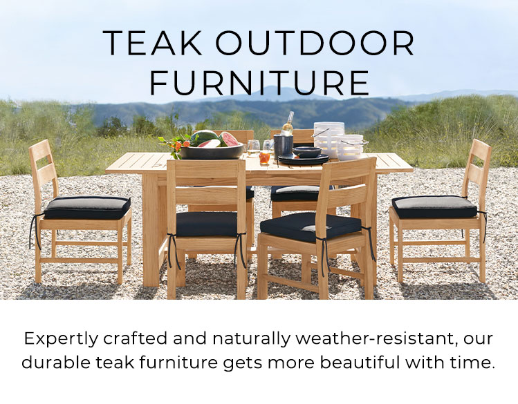 Teak Patio Furniture & Teak Outdoor Furniture | Pottery Ba