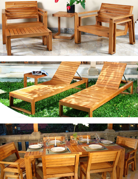 Outdoor Wood Furniture by Maku - the patio teak furnitu