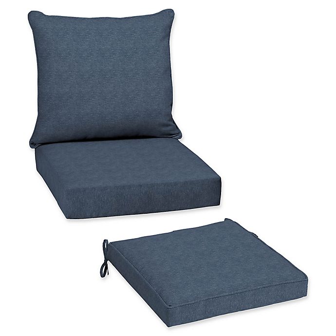 Arden Selections Denim Alair Blue Patio Furniture Cushions | Bed .
