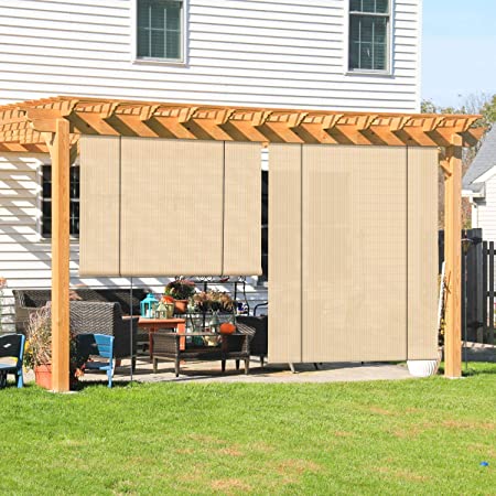 Amazon.com: Coarbor Outdoor Roll up Shades Blinds for Porch Patio .