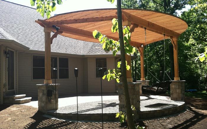 Patio shade for a round patio | Patio shade, Inexpensive patio .