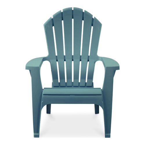 Adams Manufacturing Teal Stackable Plastic Stationary Adirondack .