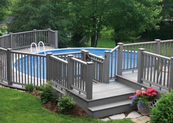 Pin by Above Ground Pool Builder on Above ground pool decks .