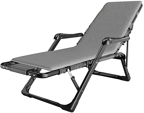 Amazon.com : Gray Sun Loungers Recliners with Cushions | Folding .