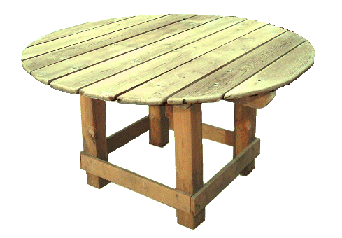 Round wooden picnic table plans [10] | Patio furniture table .