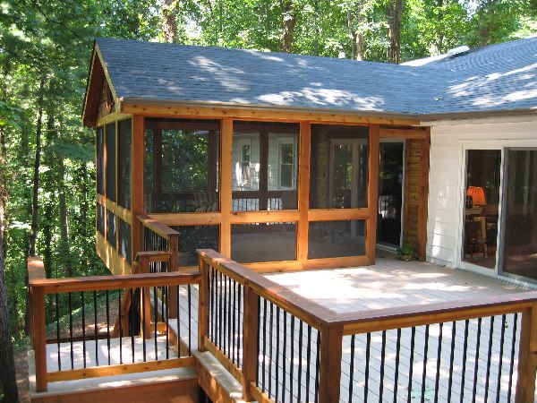 Would love to screen in part of the deck | Screened porch designs .