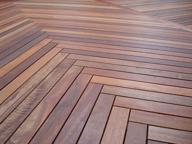 Herringbone deck pattern | Outdoor tiles, Timber deck, Deck floori