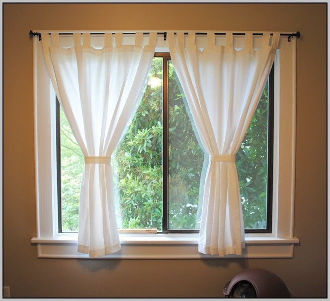 Short Curtains For Windows Ideas | Small window curtains, Short .