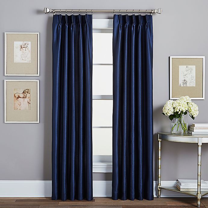 Spellbound Pinch-Pleat Rod Pocket Lined Window Curtain Panel | Bed .
