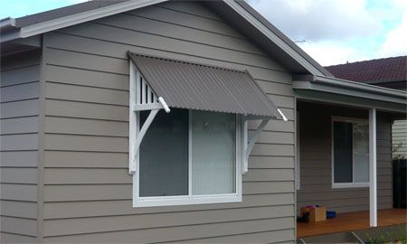 Exterior of home | Diy awning, Outdoor window awnings, Windows .