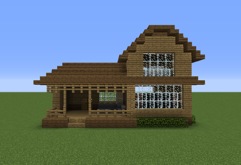 Wooden House 16 - GrabCraft - Your number one source for MineCraft .