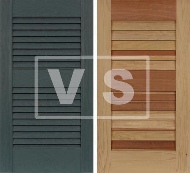 Compare Exterior Vinyl vs Wood Shutters Best Outdoor Options to .