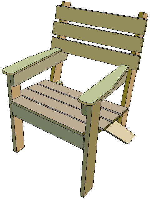 How to make a Simple Garden Chair | BuildEazy | Outdoor furniture .