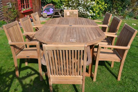 A Great Set Of Wooden Patio Furniture Brings Comfort And Style To .