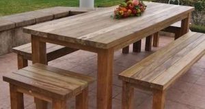 12 Ways to Wake Up Your Tired Outdoor Furniture | Wood patio .