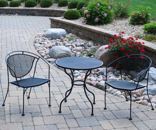 Backyard Creations® Wrought Iron Collection 3-Piece Bistro Set at .